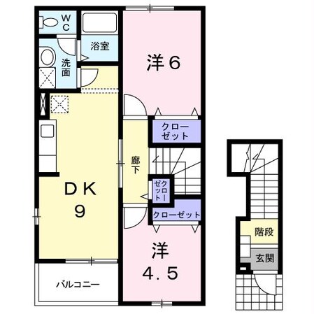 カーサ・フロレスタBの物件間取画像